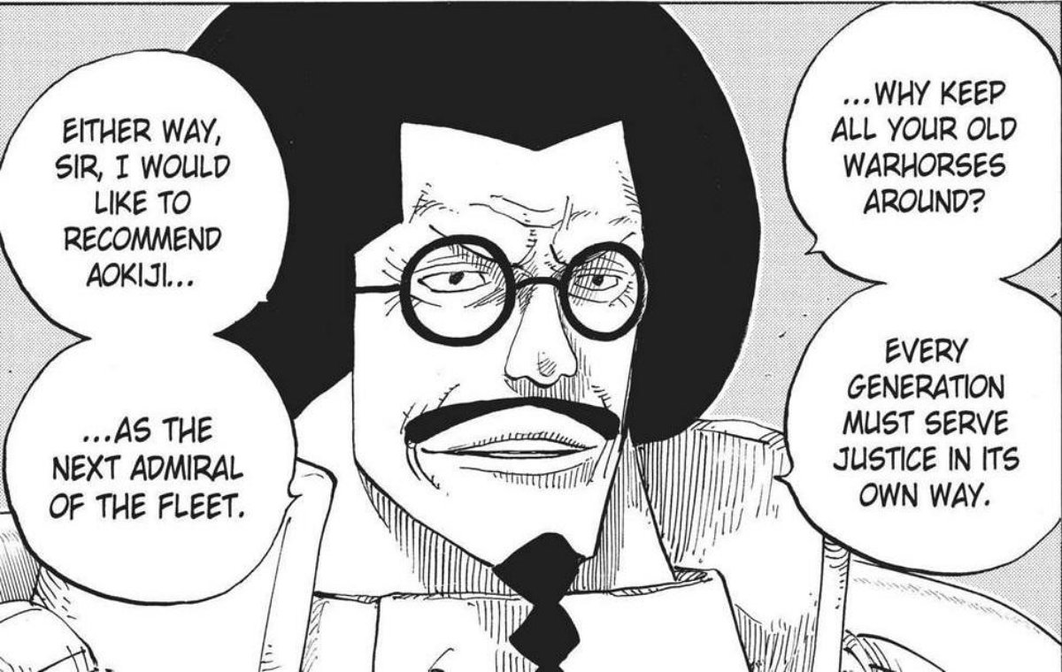 9 Fakta Aokiji One Piece Admiral Paling Baik Dengan Moto Hidup "Lazy