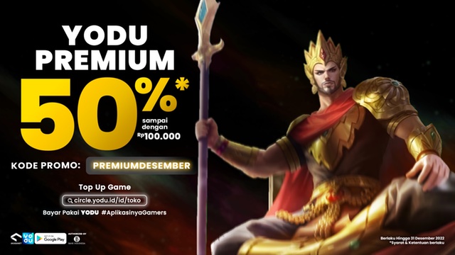 Promo Yodu untuk para pengguna premium Desember 2022.