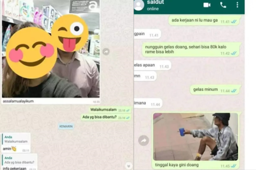 Chat Kocak Bikin Ngakak Pengangguran Ditawarin Kerja Eh Jawabannya Gini