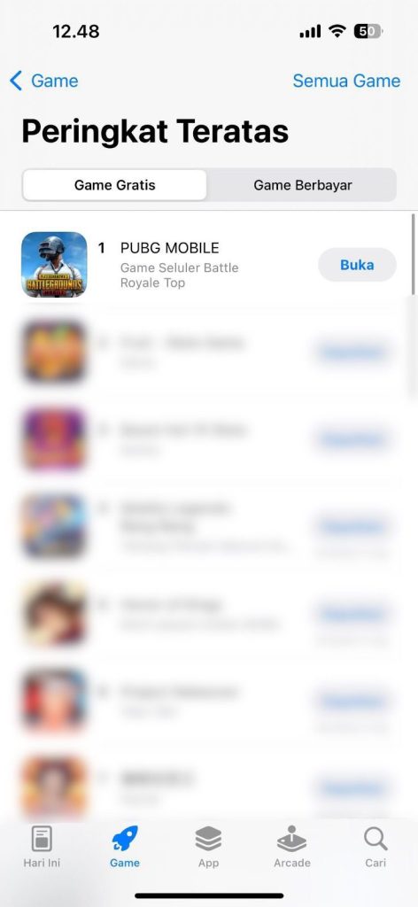 pubg mobile game terpopuler