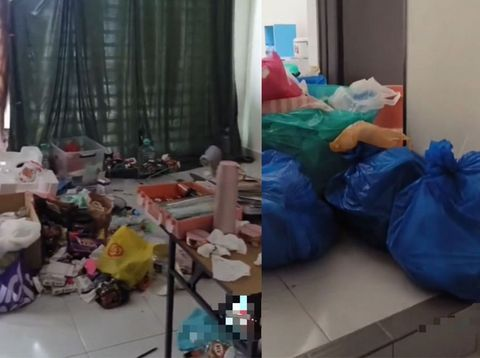 kontrakan penuh sampah viral di media sosial