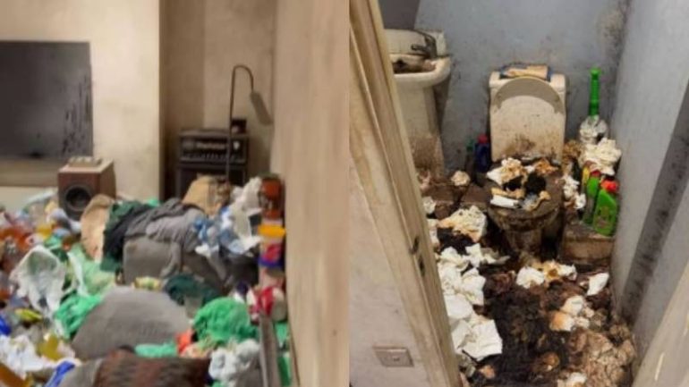 kontrakan penuh sampah viral media sosial
